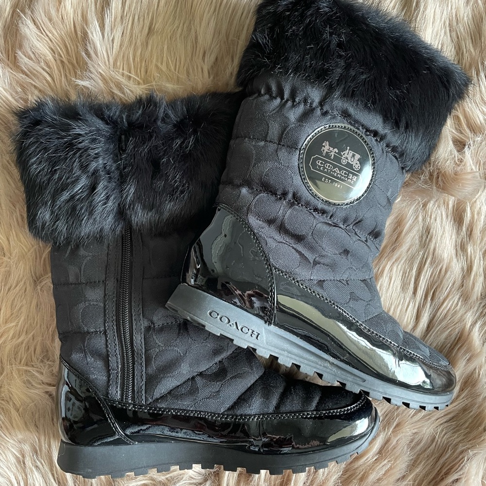 Coach Black Joyous Women’s boots size 8
